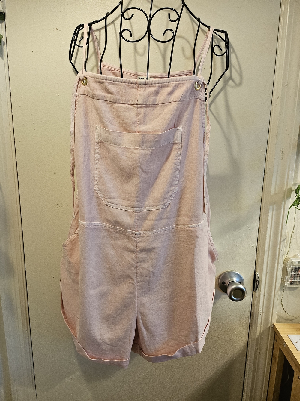 Billabong Light Pink Short Overalls